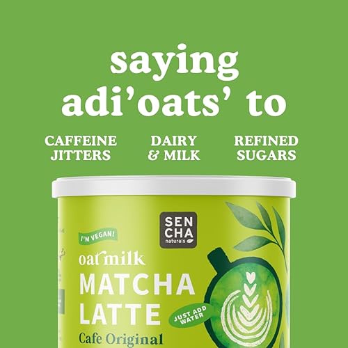 Miniatura 10 de Sencha Naturals Mezcla de leche de avena con leche matcha con leche, mango tropical, 8.5 onzas Vegana, sin lácteos, sin gluten en polvo