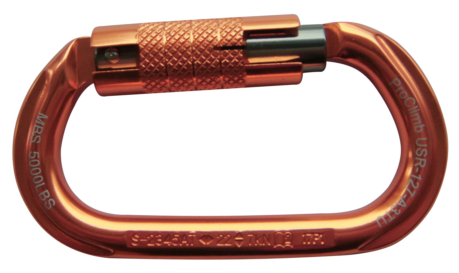 ProClimb Triple Lock True Oval Aluminum Carabiner by ProClimb