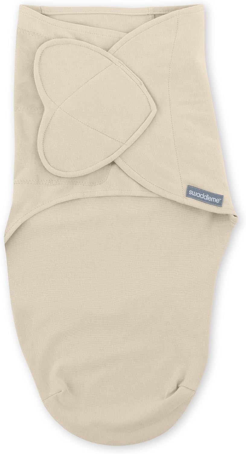 SwaddleMe by Ingenuity Monogram Collection Baby Swaddle, 100% Cotton, Improves Sleep & Calms Startle Reflex, 0-3 Months, Pocket Fold Design for Easy Changes, 1.0 TOG, 3-Pack - Born Free - Image 15