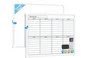 MaxGear 12"x16" Whiteboard Dry Erase Board for Wall and Drawing