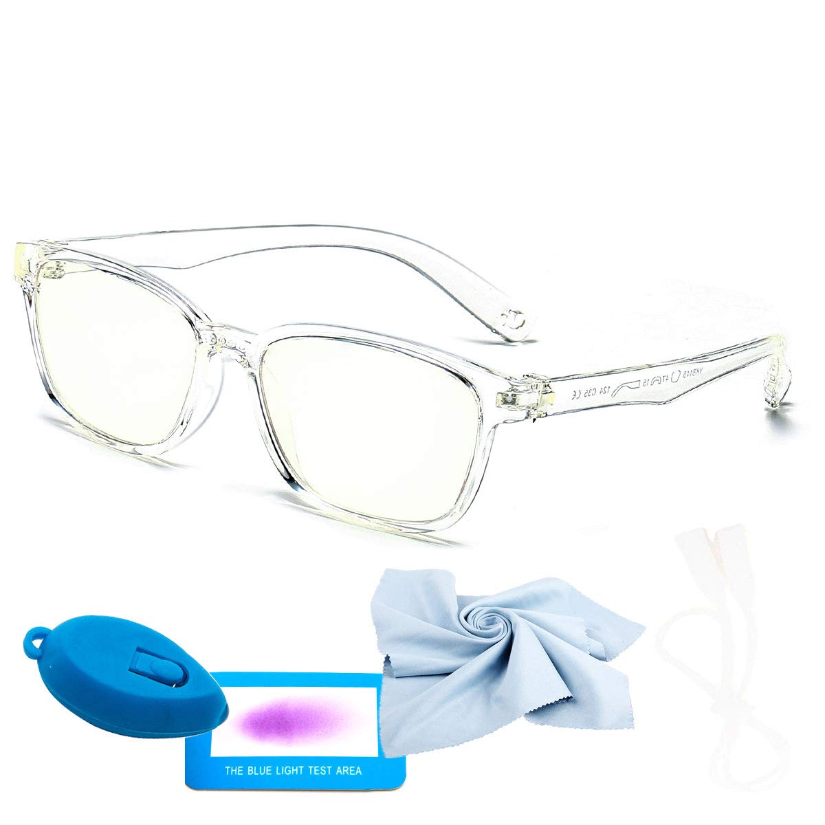 FaerieKingBlue Light Blocking Glasses Kids Computer Gaming Glasses for Girls Boys Anti Eyestrain & UV Glare