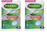 Polident Smokers Antibacterial Dental Appliance Cleanser Tablets, 90 Count (Pack of 2)