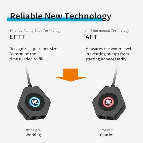 Miniatura 4 de FZONE Acuario ATO con controlador, QST2.0 Auto Top Off System para acuario de agua salada y acuario de agua dulce