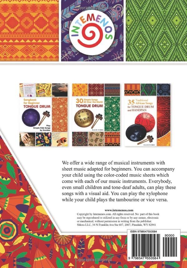 Miniatura 2 de 33 Traditional Native American Songs for Tongue Drum and Handpan Black & White version (A Global Harmony Songs of Nations and Tribes)