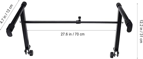 Miniatura 2 de Soporte de teclado de piano, soporte de teclado electrónico ajustable en altura, soporte de piano electrónico para pianos digitales, soporte práctico