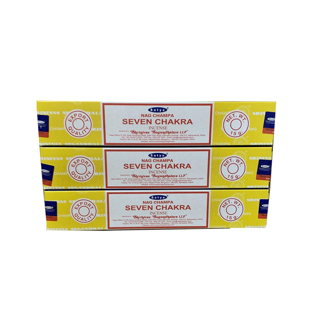 Giftlocaluk Balanced Blend Of Floral, Citrus, And Earthy Notes Representing Chakras Satya Seven Chakra Incense Sticks - Balancing Aromatherapy For Harmony, Energy & Alignment For Yoga & Mindfulness Lovers With Eco-Friendly Packaging - 3 X 20 Sticks