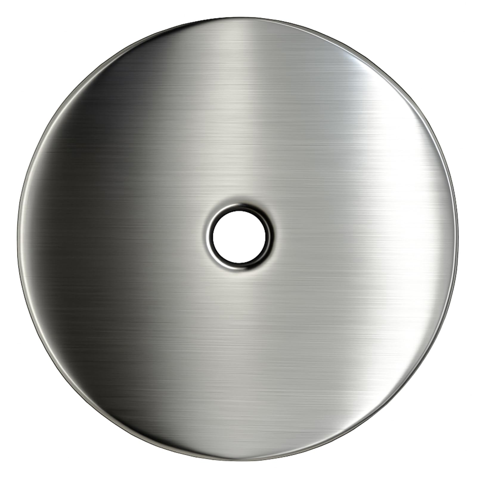 trust4care 4-Pack Thick Brushed Satin Nickel Backplate for Cabinet Knobs, 2-1/3" Round Rosette Plate Sheet for Bifold Closet Doors, Large Escutcheon