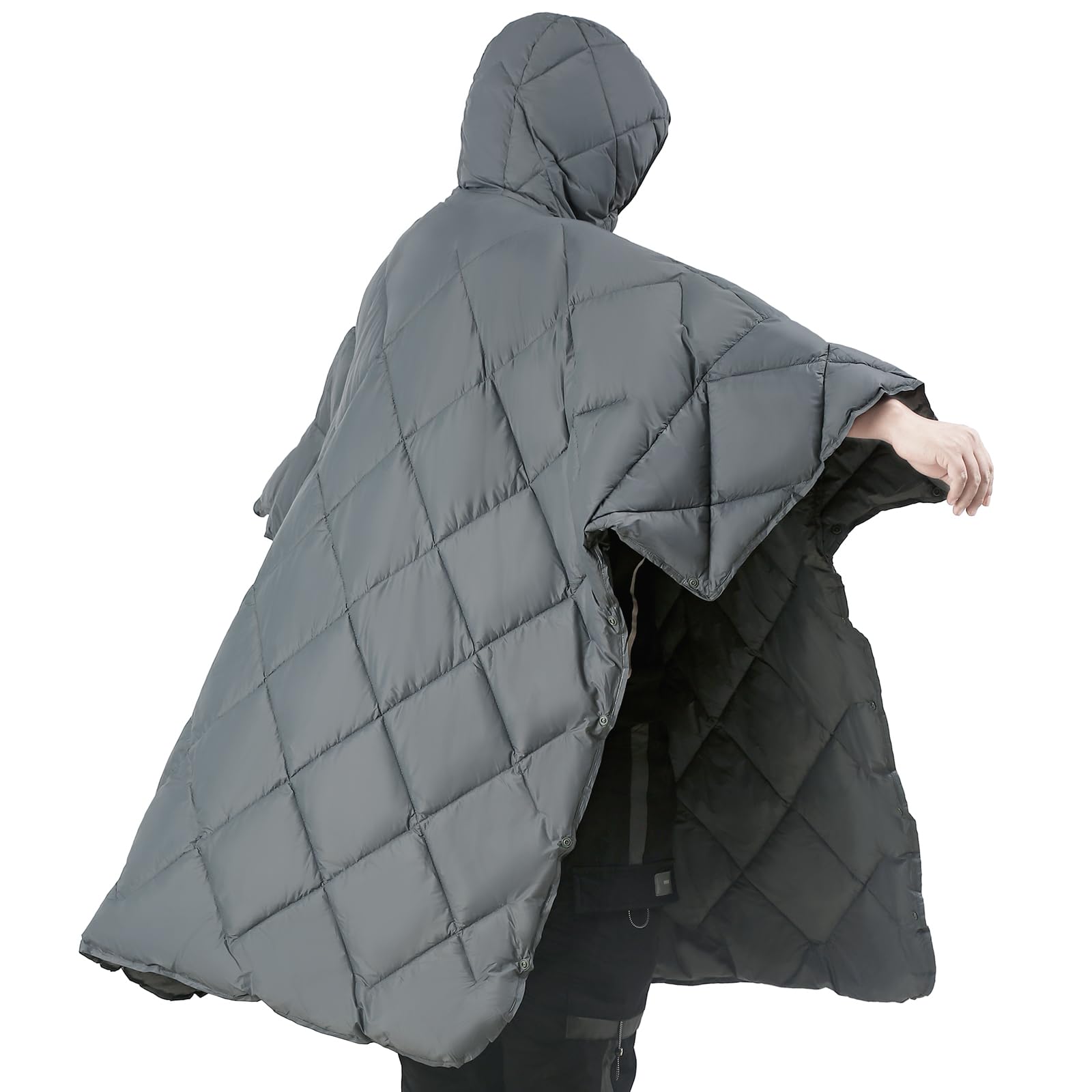 ATEPA 3-in-1 Camping Poncho Decke, Tragbarer Schlafsack, Ultraleicht