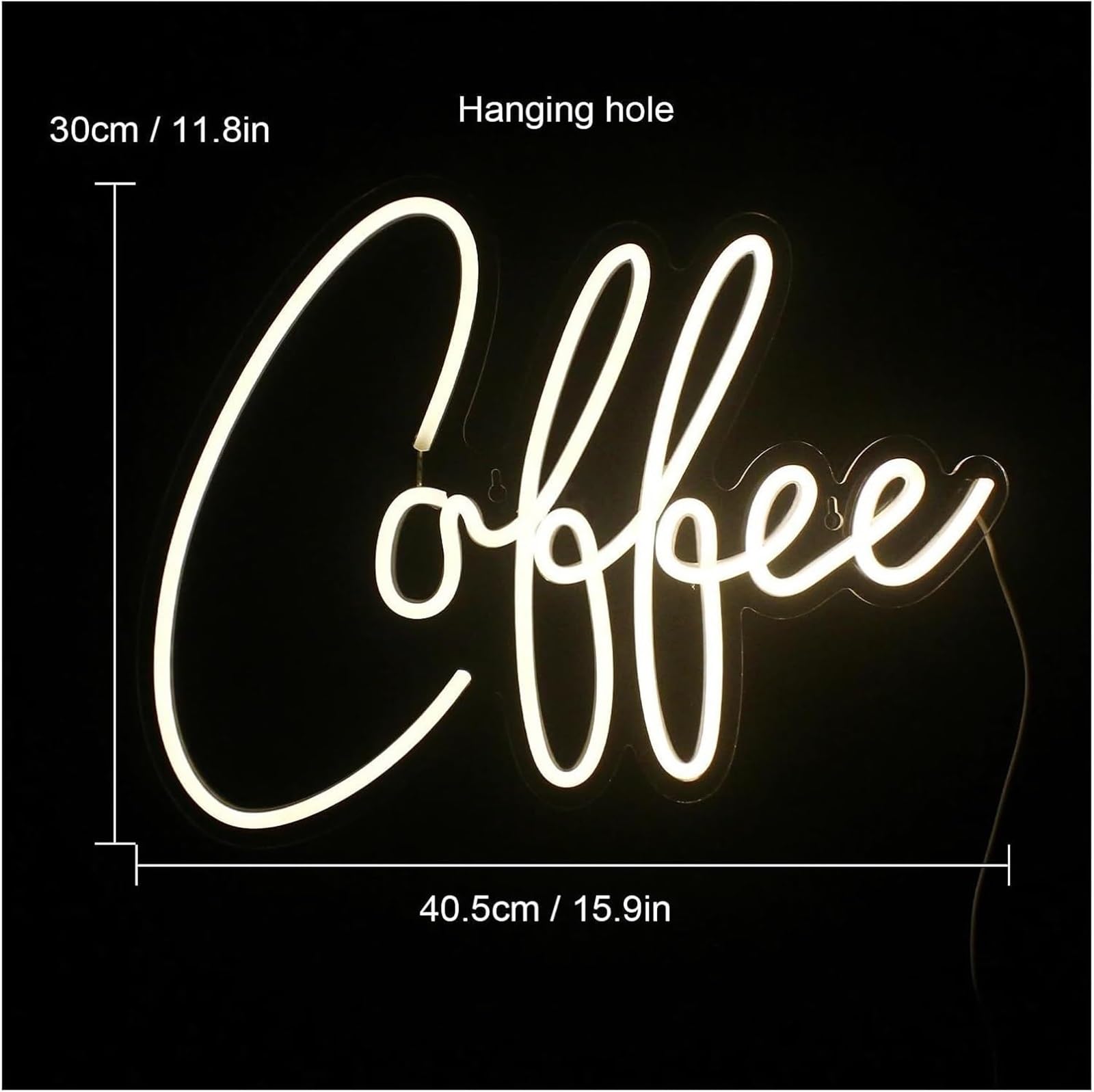 lampe au néon Pour lampe néon café pour enseigne acrylique lumière décoration murale de magasin maison CAF