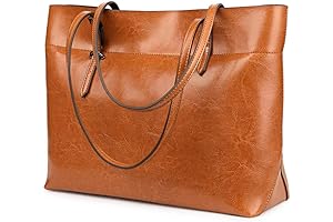 Vintage Genuine Leather Tote Shoulder Bag for Women Satchel Handbag with Top Handles on Sale