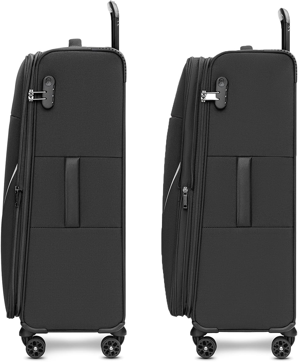 Chariot De Voyage Stratic Light + M – Noir – Capacité 60L+ – Neuf Sous Plastique