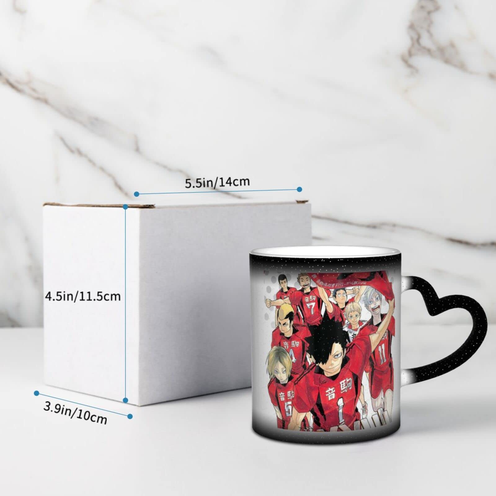 Amazon.co.jp: ハイキュー 熱で色が変わるマグカップ 変色カップ