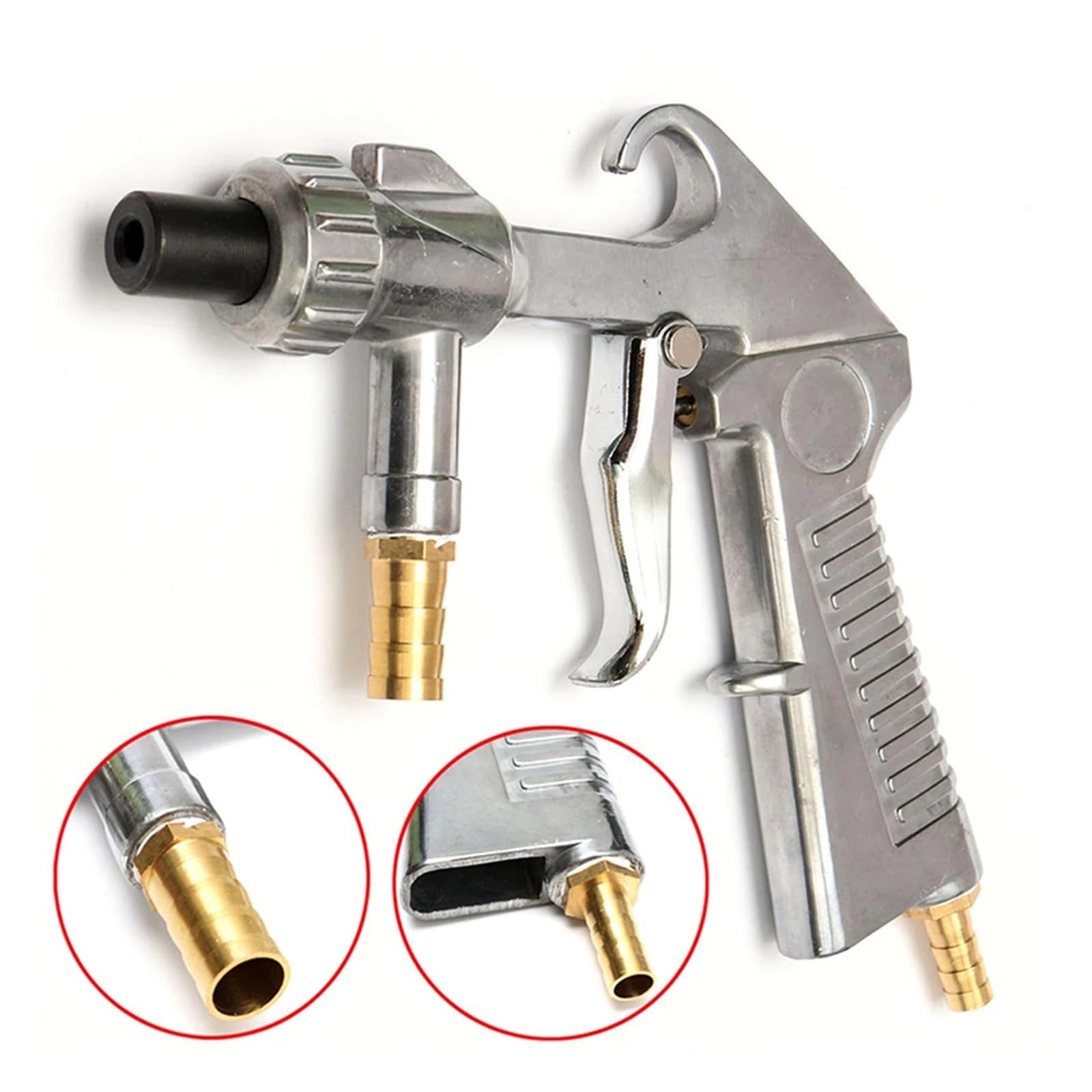 Pistola Rociadora, Kit de pistola sifón for chorro arena con boquillas cerámica for herramientas neumáticas abrasivo
