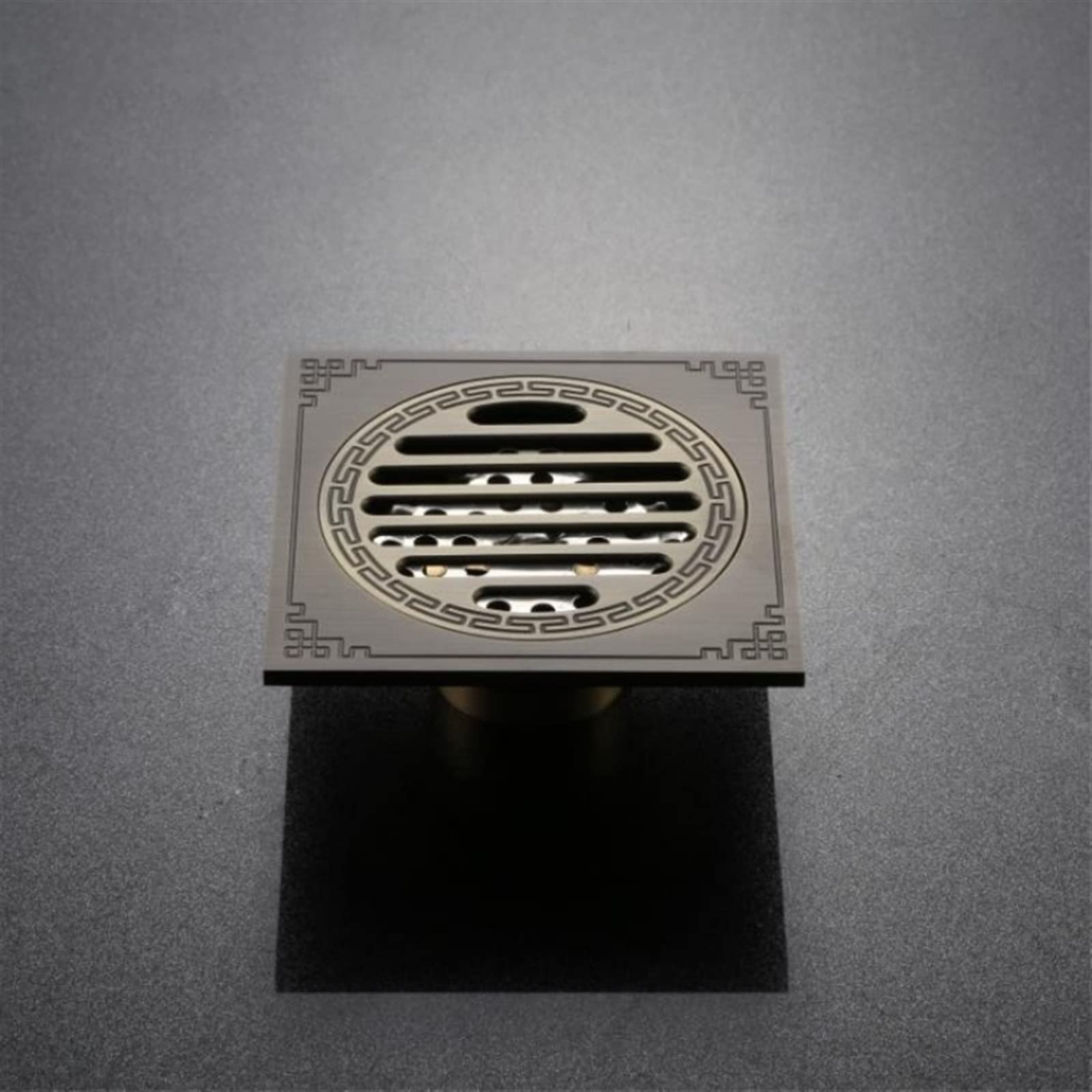 1 Pieza de desagüe de Piso Antiguo de latón Azul Grueso Cuadrado Desodorante desagüe de Piso de baño