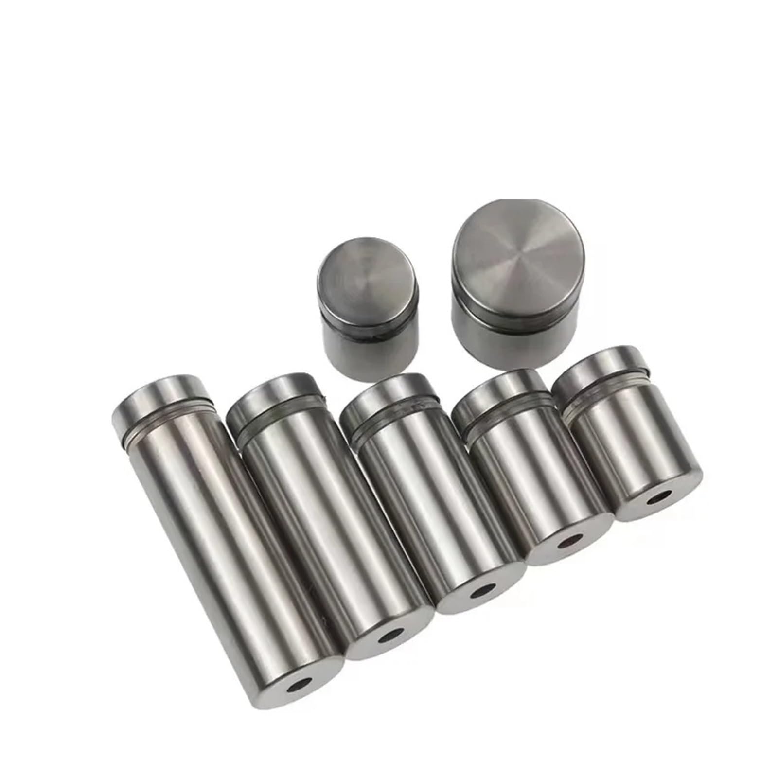 Fijaciones de separación, 10 piezas de fijaciones de separación, sujetadores de vidrio, 16 mm, acero inoxidable, acrílico, publicidad, separadores, clavos, carteles, tornillos de fijación, hardware(16