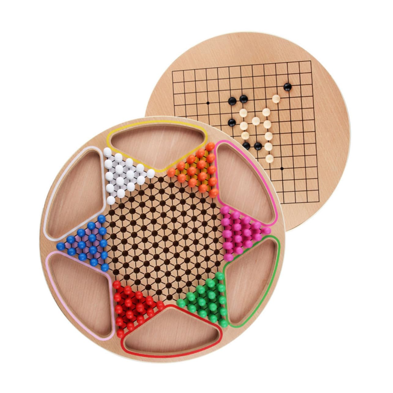 Kisangel 1 Set Educational Checkers Safe Game for Logical Thinking Hand Eye Coordination for Travel Parties