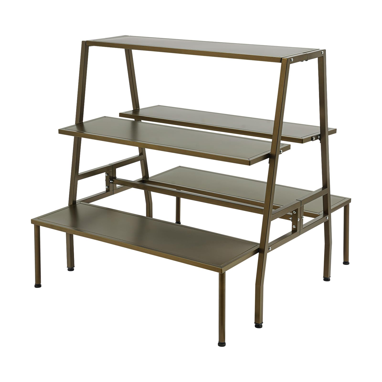 Rosseto SM134 16-Inch Steel Hexagon Buffet Riser, Medium, Black Matte