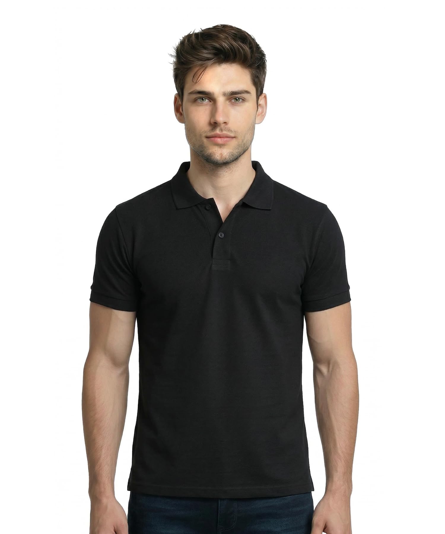 scott international Cotton Polo T Shirt | Collar Half Sleeves Plain T-Shirt | Tshirt for Men Stylish | Casual Tee for Office, Sports, Gym & Everyday Comfort | Men’s Breathable All-Season Tshirt-picture-25
