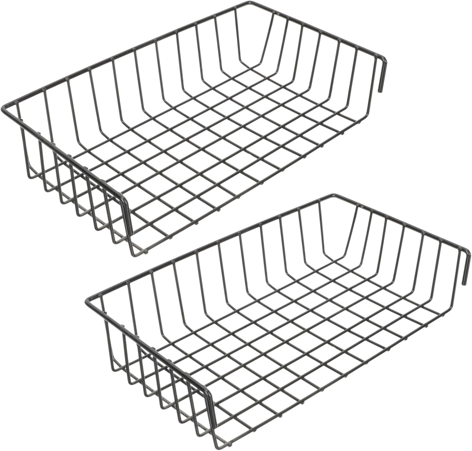 Ciieeo 6pcs Wire Storage Basket for Wall Grid Display Versatile Peg Board Baskets Hanging Hooks Iron Material Space-saving Organizers for Home and Kitchen