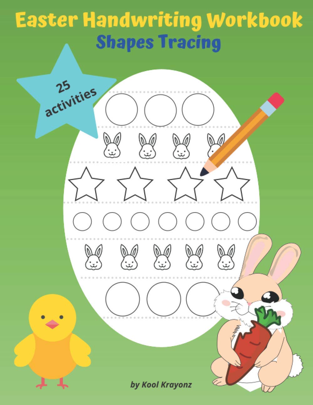 Easter Handwriting Workbook Shapes Tracing: 25 Activities Tracing Lines, Shapes and Patterns for Preschool Children