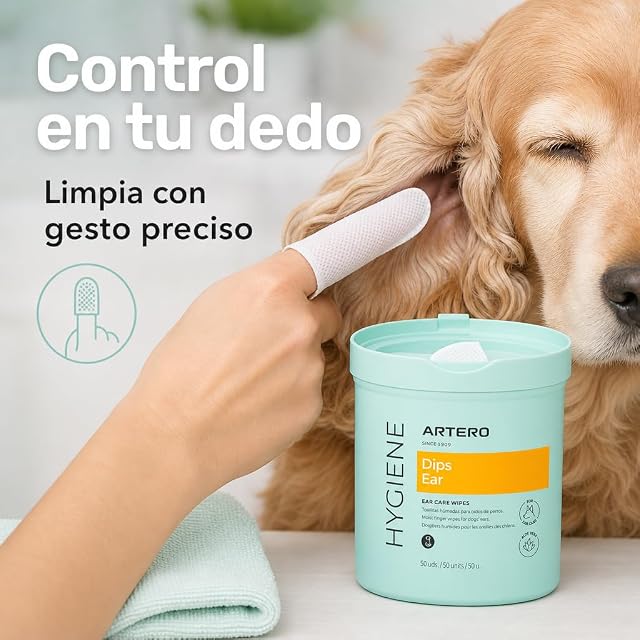 Foto 7 de 8 de Artero - Dedales limpieza auricular Artero para perros 50 uds