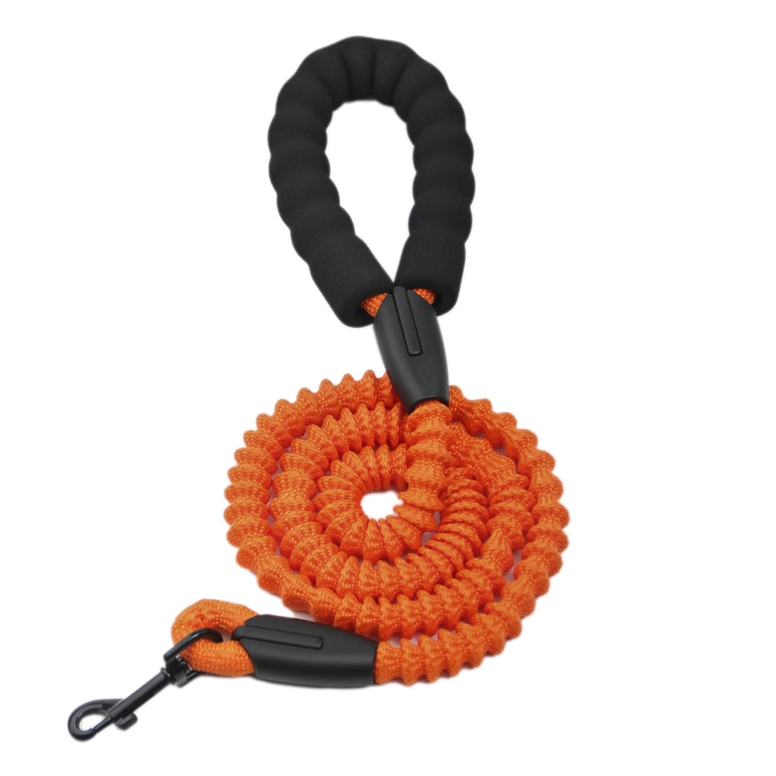 Laisse pour chien de taille moyenne et grande nylon creux robuste accessoire de promenade orange