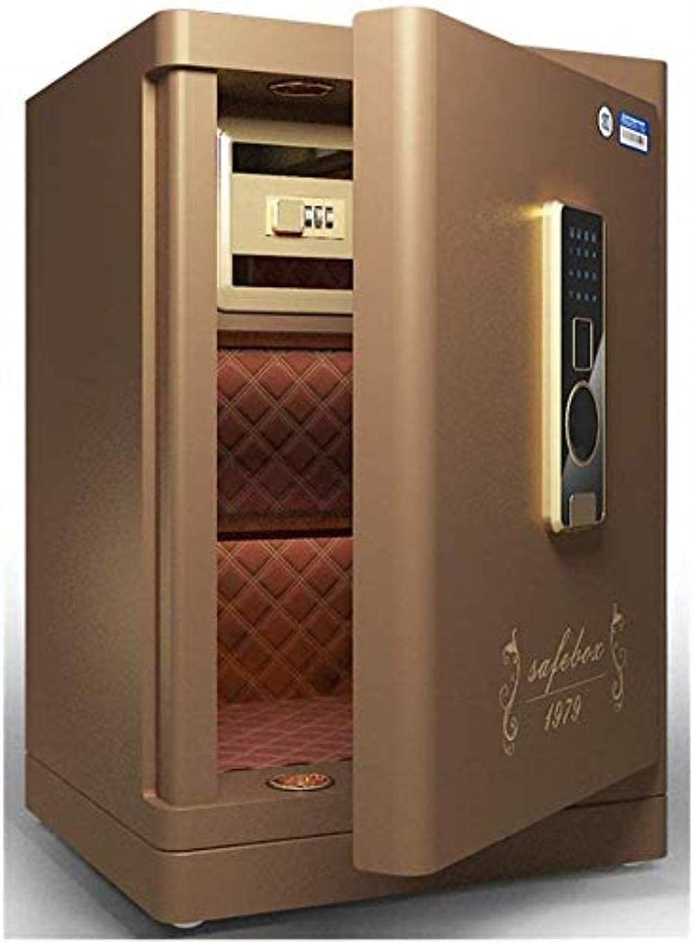 Caja fuerte Caja fuerte de alta seguridad Combinación digital Capacidad muy grande para almacenar objetos de valor Caja fuerte electrónica, Caja fuerte, Caja fuerte para el hogar, Caja fuerte, Para