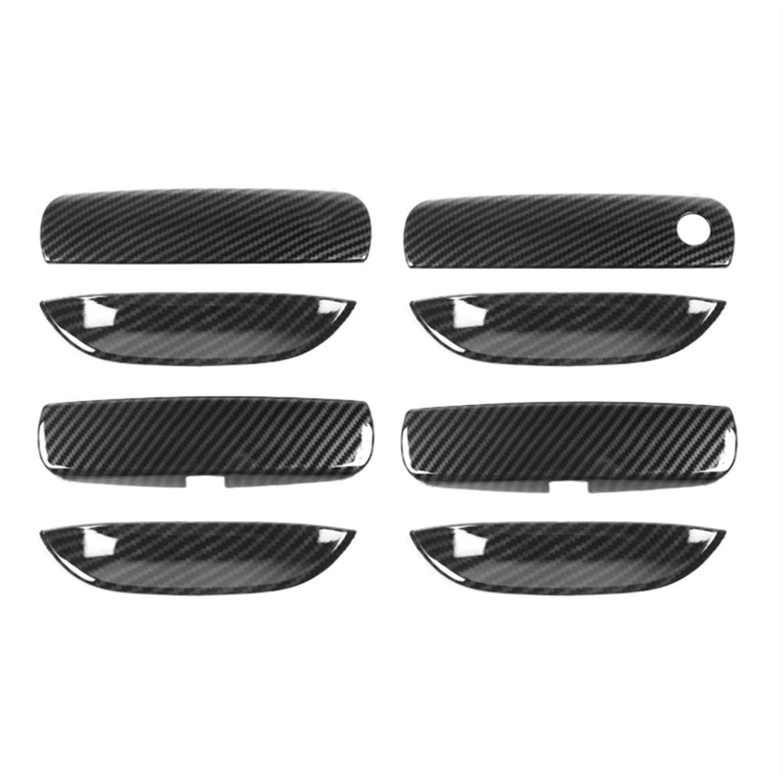 QWQTHGS Car Exterior Door Handle Cap for Dodge Charger 2011-2021 Door Handle Bowl Cover Decor Trim Sticker ABS Carbon Fiber Car Exterior Accessories 8Pcs