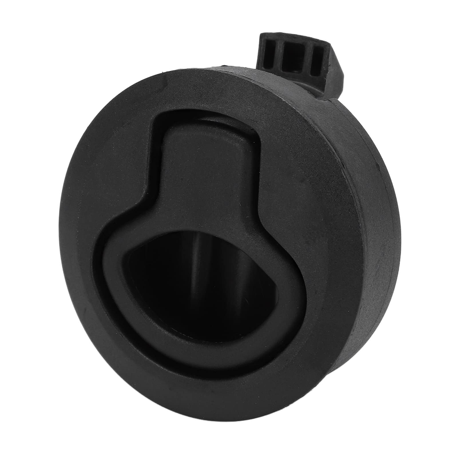Chiusura Ad Anello Tondo con Chiusura a Scatto, Ferramenta per Armadietti per Barche, Plastica Resistente Nera 61 Mm per Portelli Marini, Yacht,