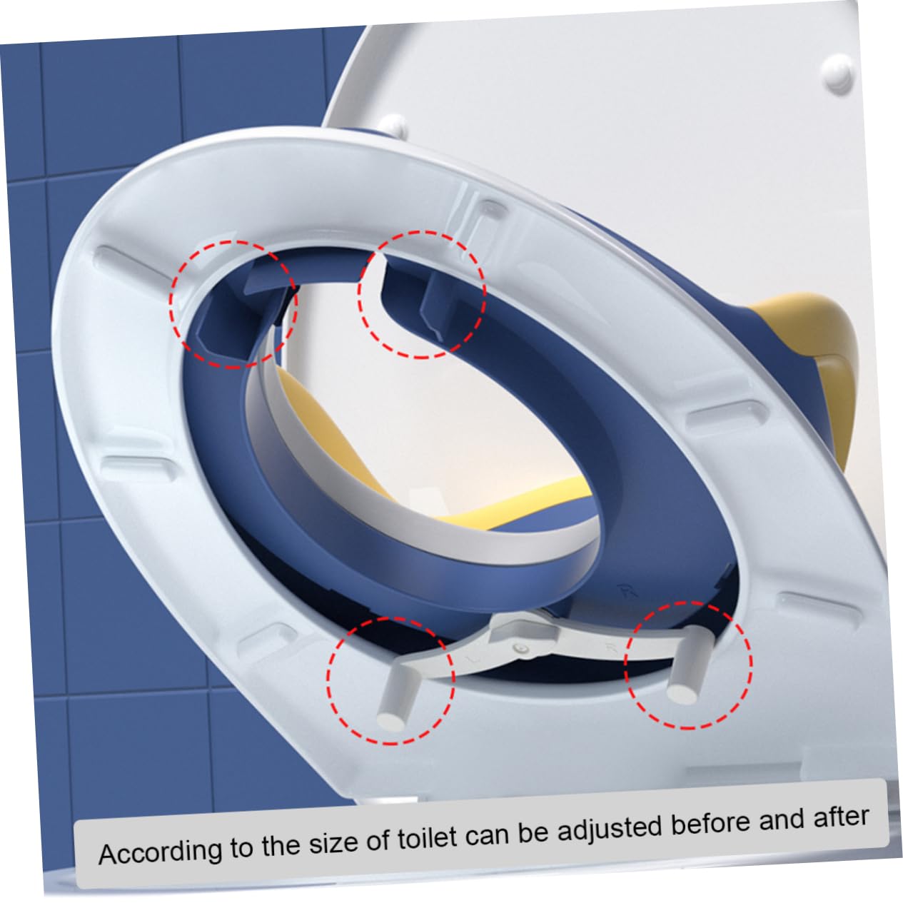 Hohopeti 1pieza Asiento De Entrenamiento Infantil Para Inodoro Potty Seat Antideslizante Para Niño Niña Fácil De Limpiar y Compatible La Mayoría Inodoros Degradado