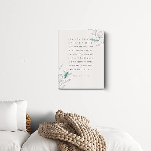 Miniatura 9 de Lienzo decorativo con versículo bíblico He Who Dwells in the Secret Place Salmo 91, póster de pintura de pared, obra de arte de 12 x 15 pulgadas,