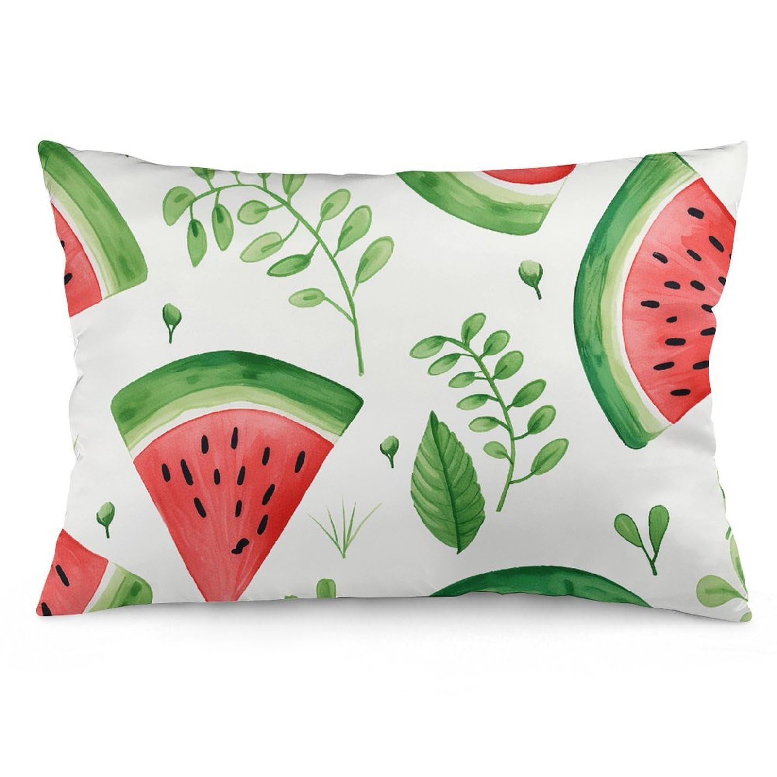 NTVOWPZO 2 Pack Decoration Throw Pillow Covers 12 "x20 Pillowcases Covers Watermelon Pattern Pillowcases Modern Farmhouse Home Decor Sofa Cushions Covers for Couch Bed Living Room