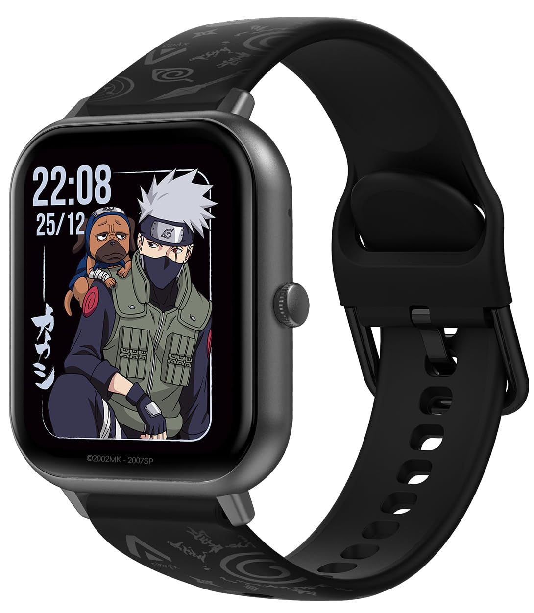Abyx FIT Touch 3 Naruto Edition smartwatch - połączenie Bluetooth, 123 trybów, pełny ekran dotykowy TFT 1,83", wodoodporny IP67, funkcja zdrowia, powiadomienia push (Kakashi)