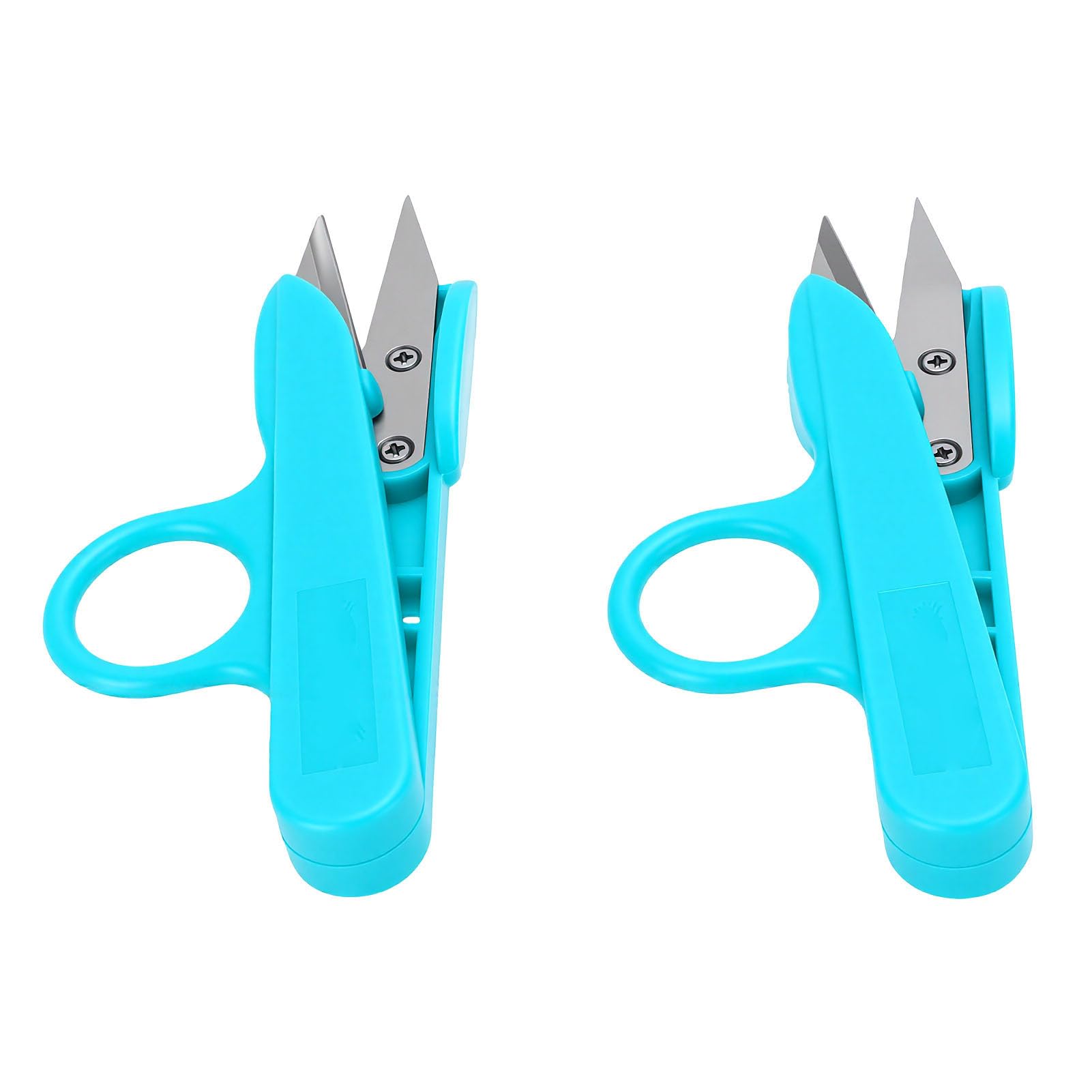 Generic 2 Tijeras de Hilo de Acero Inoxidable con Cuchillas Afiladas para Cortar sin Esfuerzo para Manualidades y Proyectos de Costura Verde