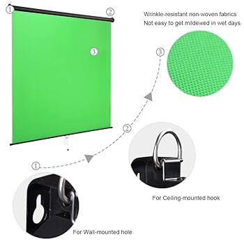 ≪保管ケース付≫YISITONG グリーンスクリーン 1.1x2.0m ≪保管ケース付≫YISITONG グリーンスクリーン 1.1x2.0m