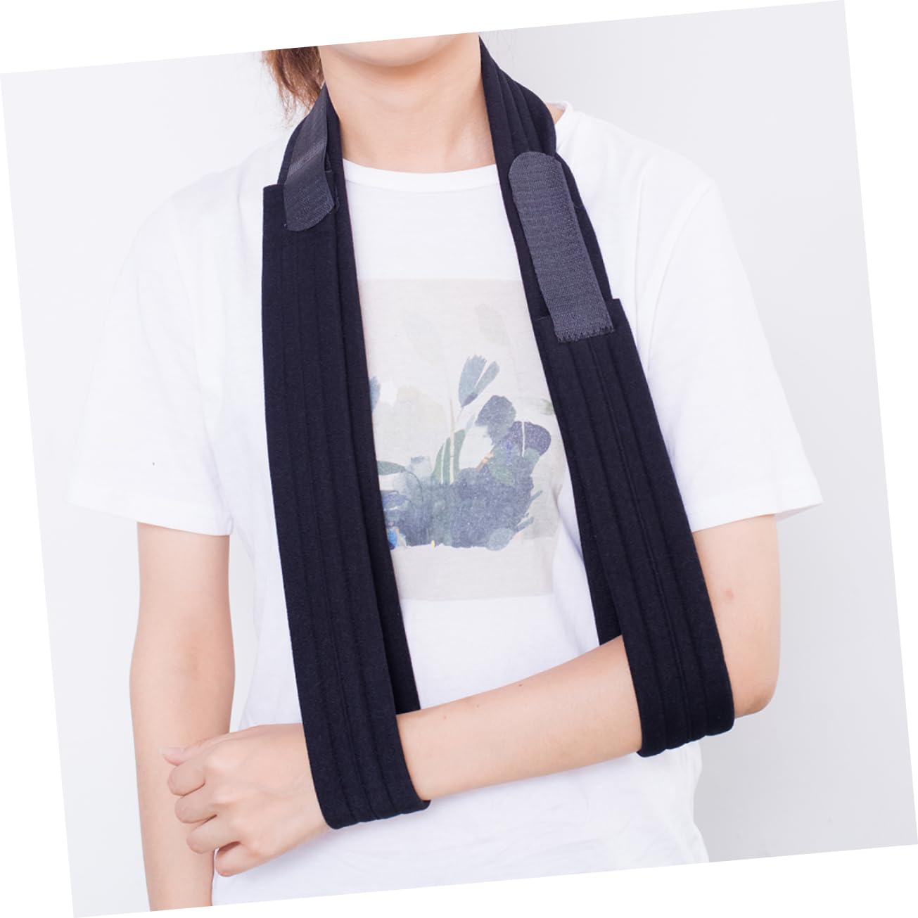 Breathable Elbow Pads Sling Shoulder Brace for Broken Arm Support Adjustable Arm Sling for Shoulder Immobilizer Ergonomic Fixed Strap Xl