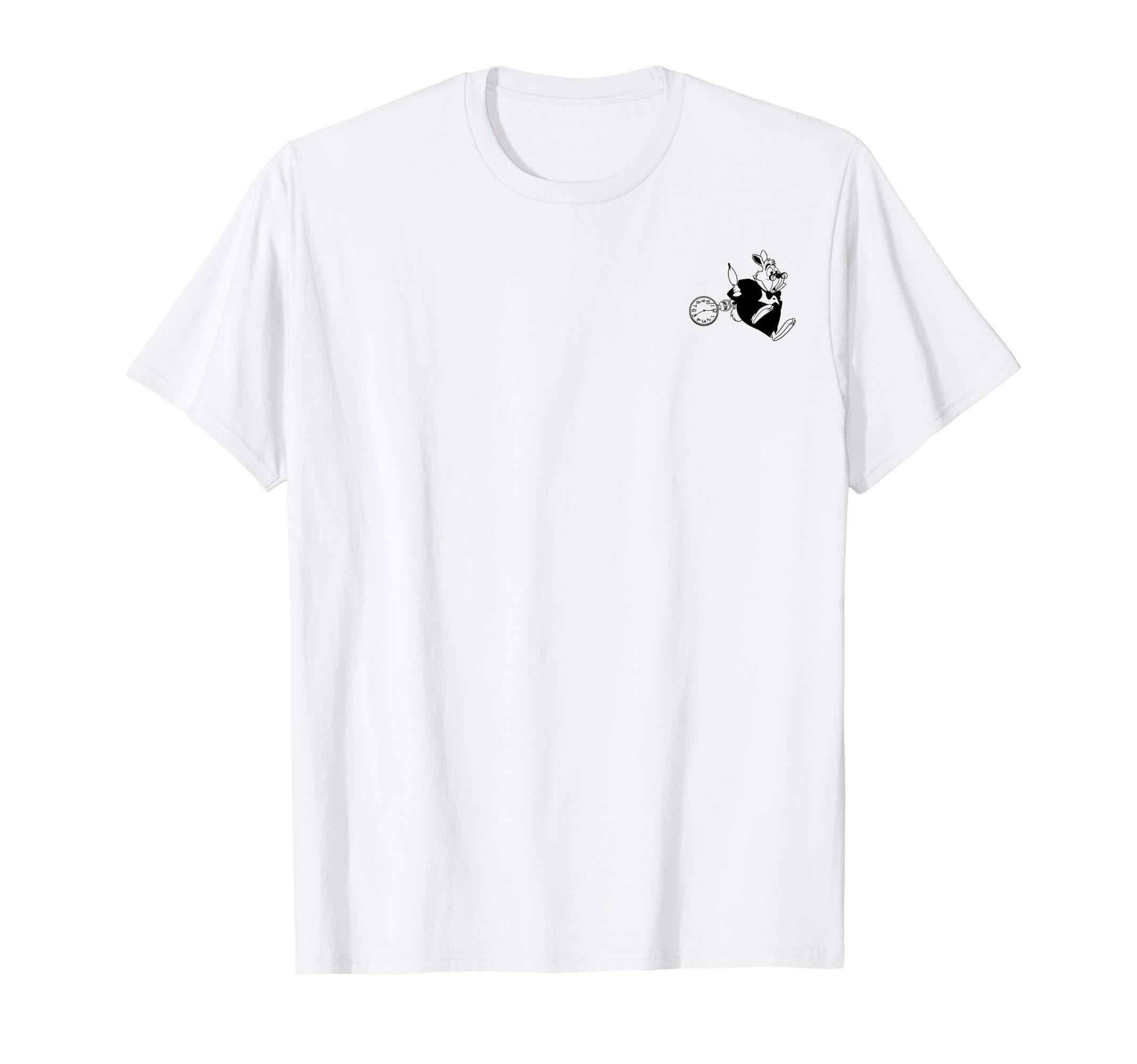 DisneyAlice In Wonderland The White Rabbit Left Chest T-ShirtOEKO-TEX STANDARD 100