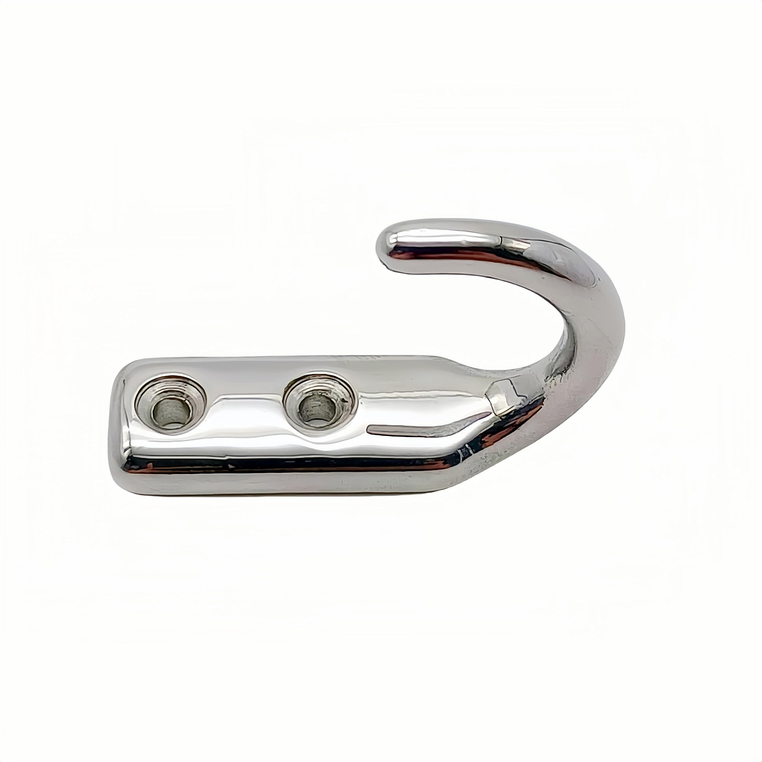 Ganchos de pared de acero inoxidable 316 de alta resistencia, gancho de pared de grado marino, gancho para colgar en la pared, gancho de garaje, ganchos de almacenamiento con tornillo (paquete de 6)