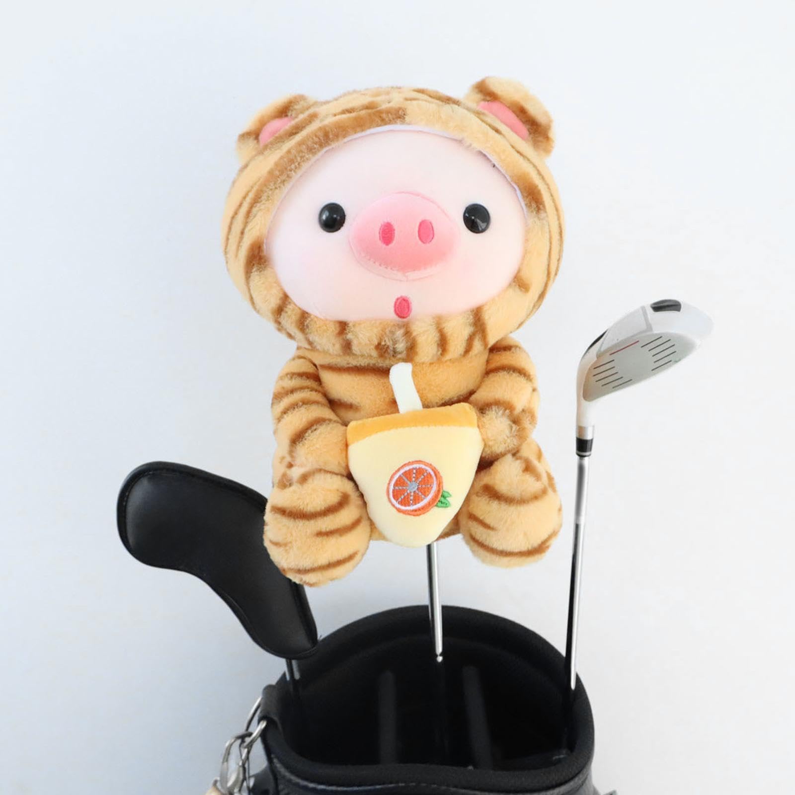 Amagogo Golf Wood Driver Heascover Club Head Cover Protection Protection de en Peluche pour Hommes Femmes Animal Shaped
