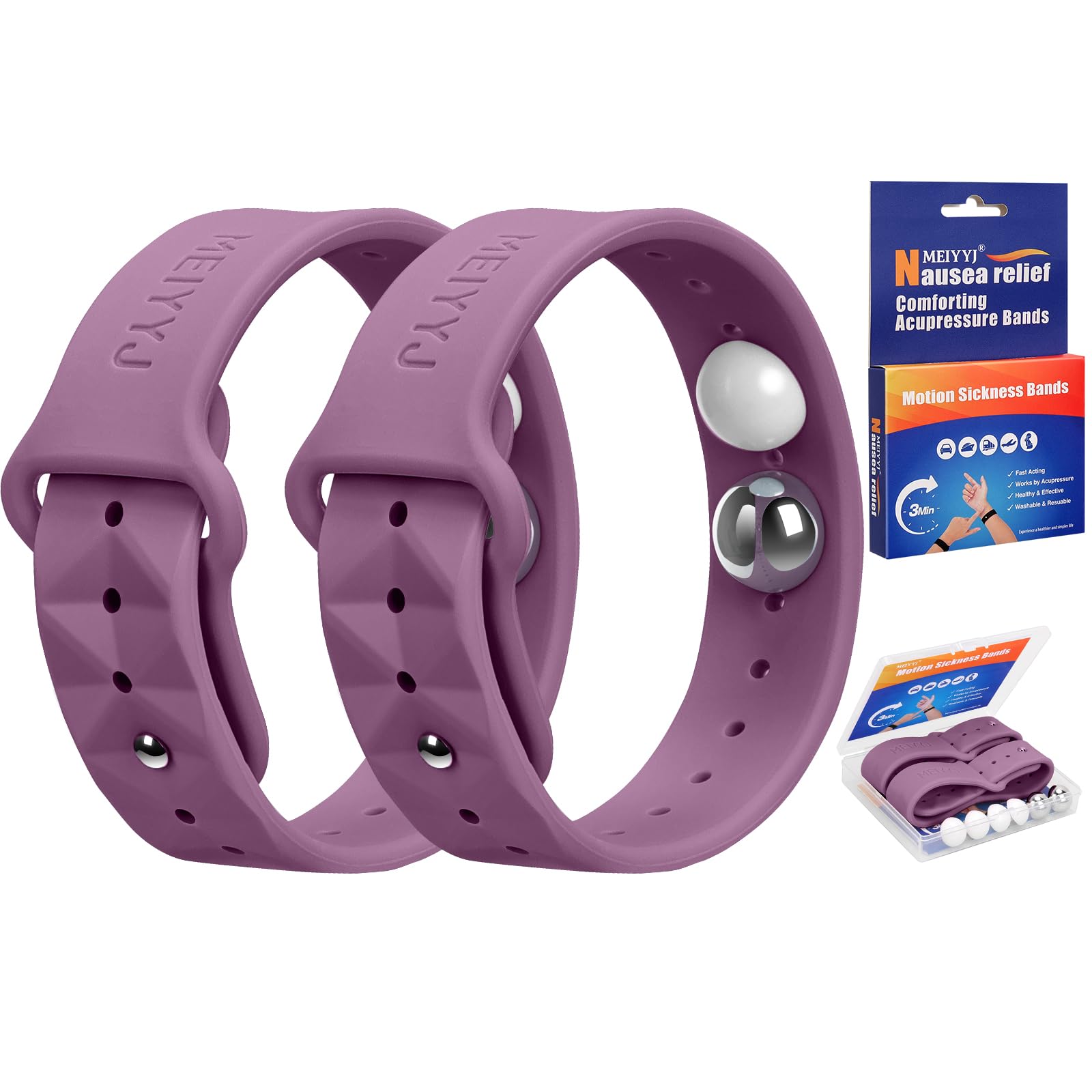 Motion Sickness Bracelets Acupressure Nausea Bands for Adult and Kids — Amazon image 22