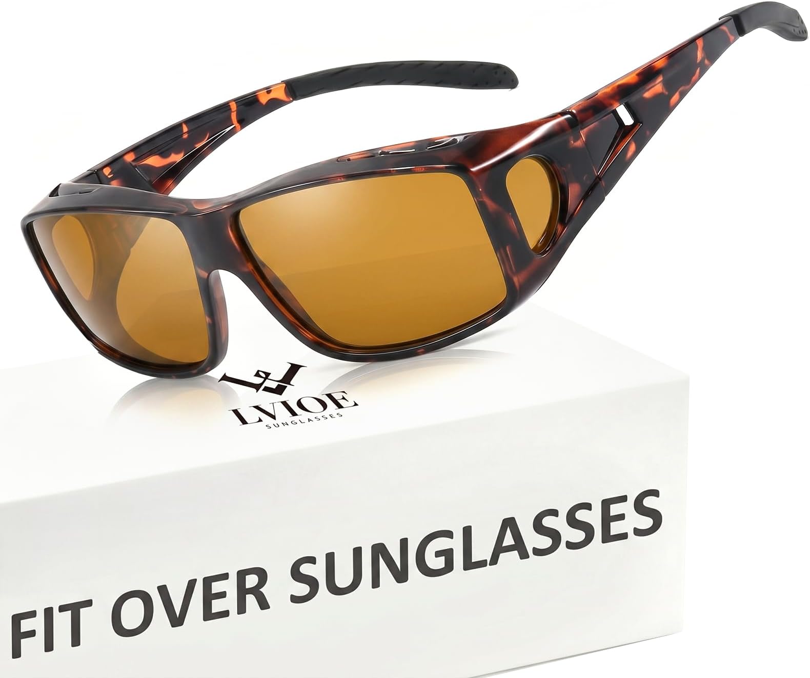 Over Glasses Sunglasses Wrap Around Polarized Sunglasses for Men Women Fit Over Prescription Glasses with UV Protection