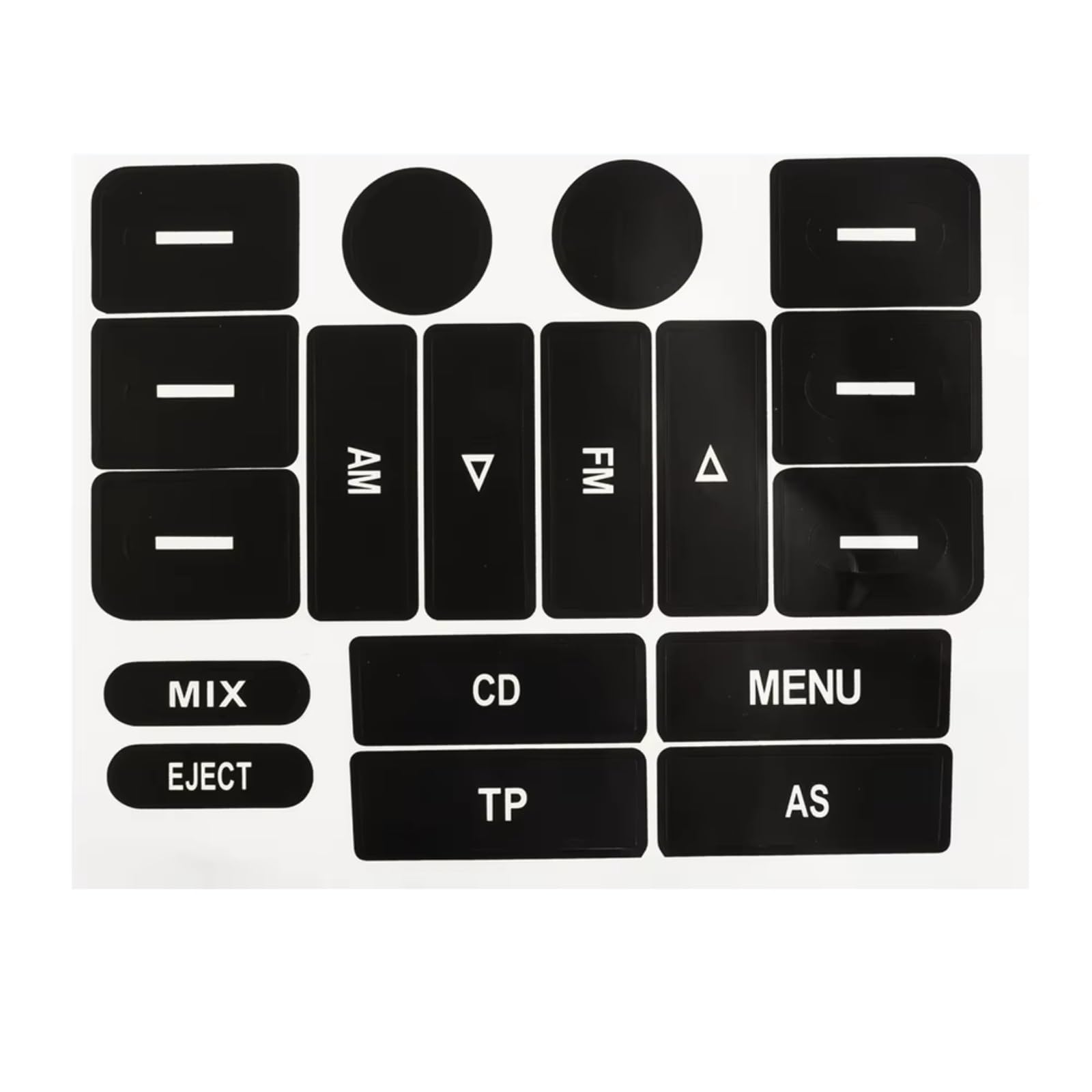 Interior Button Sticker Compatible with Golf for MK5 for Passat Worn Button Repair Sticker Car Accessories