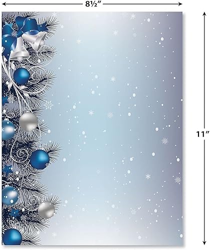 Miniatura 7 de Current - Papelería navideña de cardenal con bayas de invierno, cartas de Navidad, papel compatible con impresora, 25 hojas, 8 x 11 pulgadas