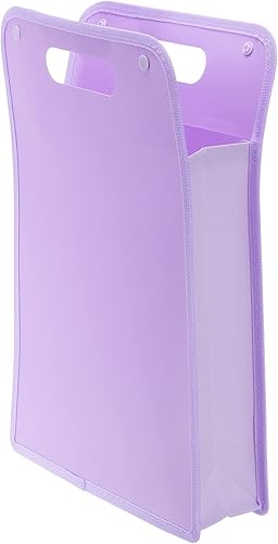 PATIKIL Carpeta de archivos expansible, organizador de archivos de acordeón de plástico tamaño A4 con botón a presión para oficina y negocios, color