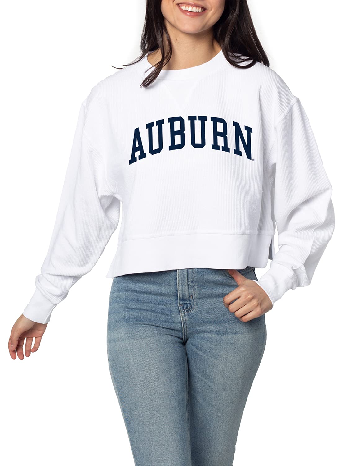 chicka-d NCAA womens Corded Boxy Pullover
