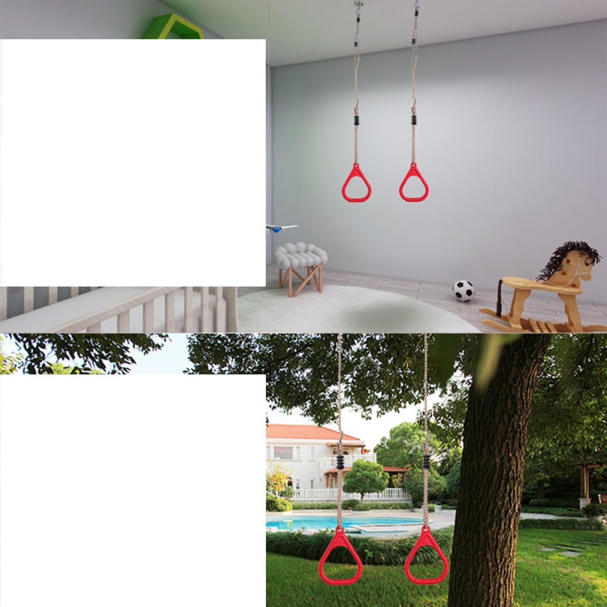 Boy Girl's Gymnastic Rings Exercise Ring for Boys and Girls Full Body Strength Training