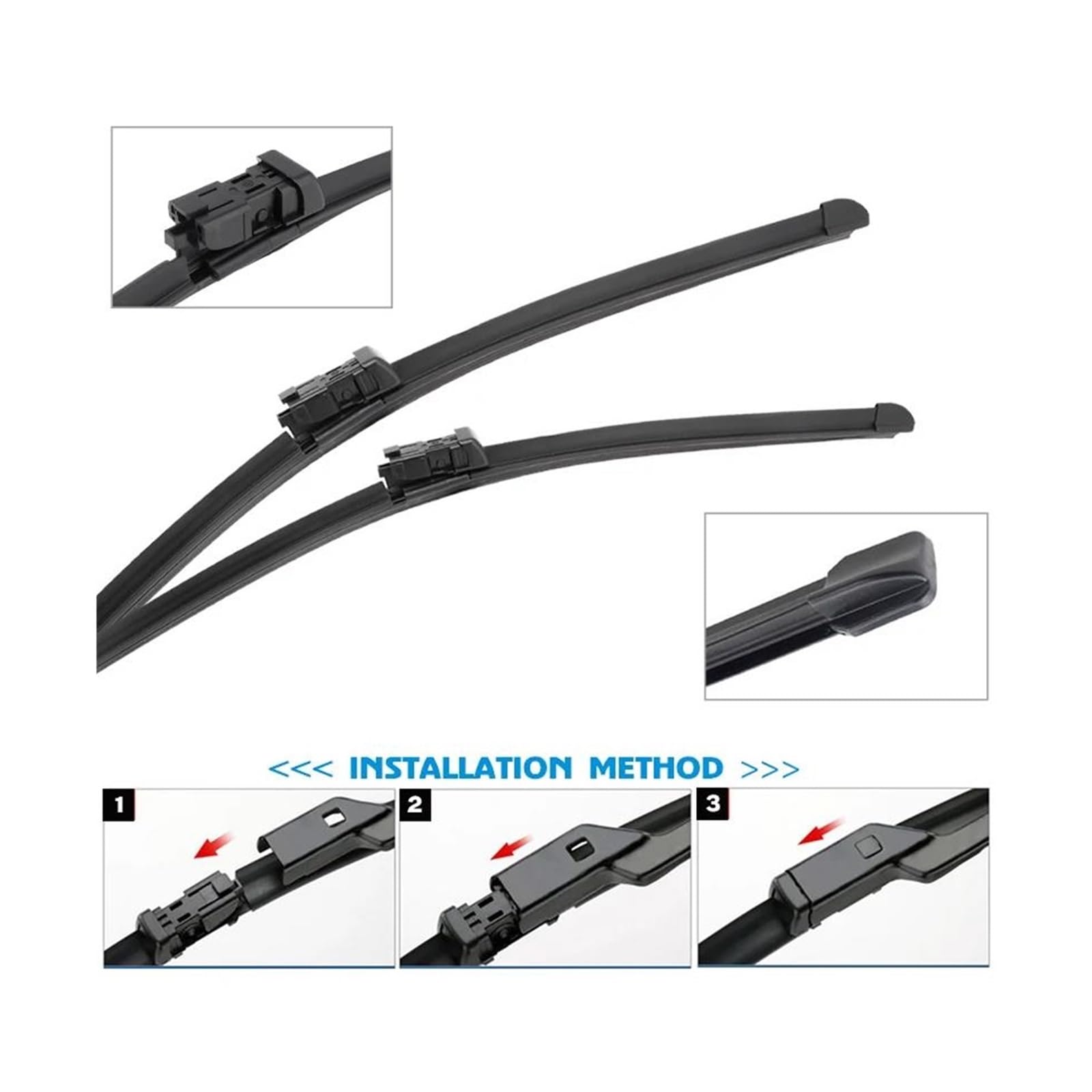 Escobillas Limpiaparabrisa Para Fiat 500X 2014 2015 2016 2017 Limpiaparabrisas Delantero Botón Pulsador Accesorios Para Escobillas Limpiaparabrisas