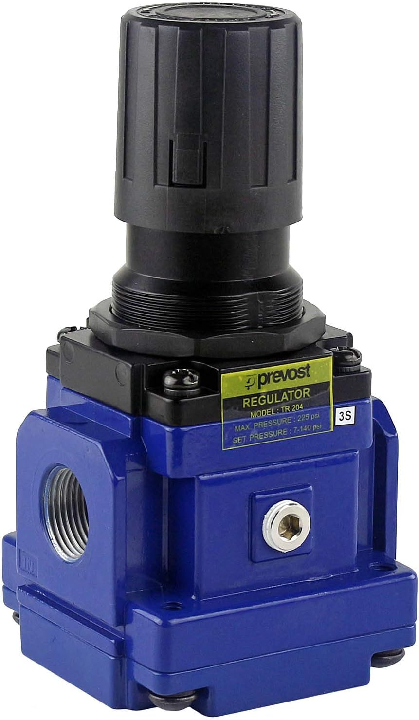 3/4" Female NPT Compressed Air In Line Regulator 225 MAX PSI Prevost 176 SCFM TR204