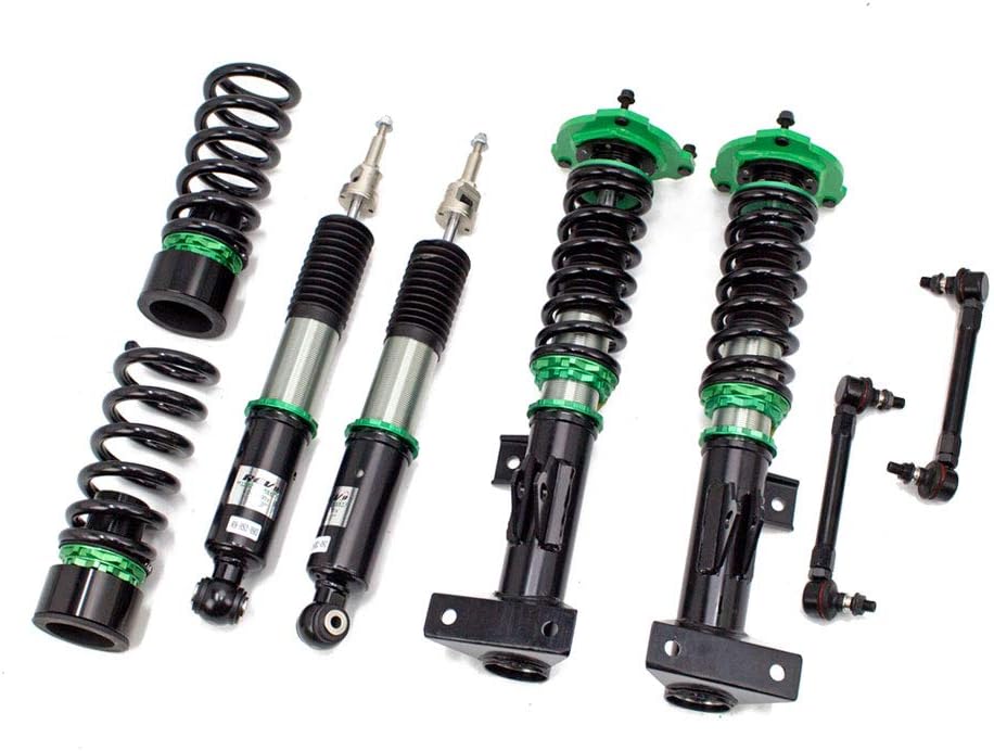 R9-HS2-092_1 compatible with Mercedes-Benz C-Class Sedan RWD (W204) 2007-14 Hyper-Street II Coilover Kit w/ 32-Way Damping Force Adjustment Lowering Kit by Rev9, 32 Damping Level Adjustment