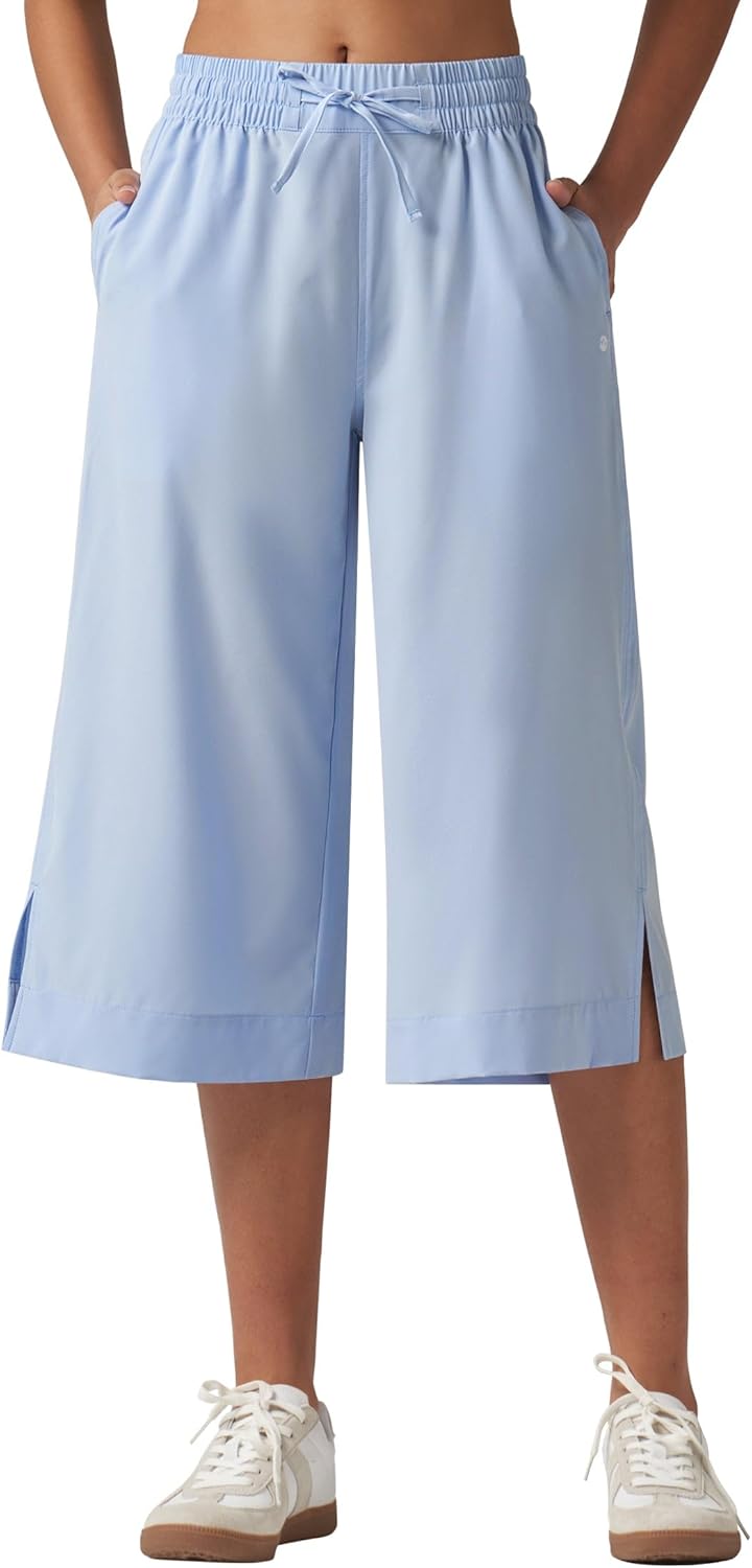 Willit Women’s Wide Leg Capris Pants Lightweight Travel